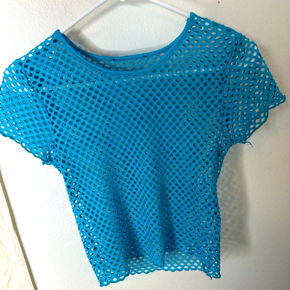 Jersey/Mesh blue over top